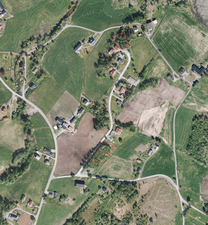 Flyfoto over Osahaugen boligfelt  - Klikk for stort bilde